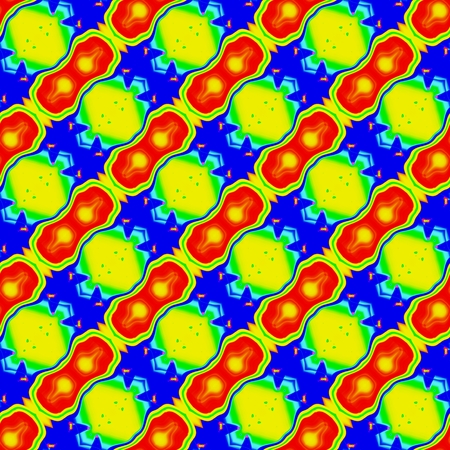 Rich colorful abstract ornament. Seamless pattern or textures. Kaleidoscopic orient popular styleの写真素材
