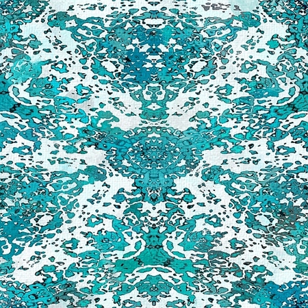 Brush oil painting motives on rough paper or canvas. Abstract art with gentle blurred blue green paints. Motif recommended for background.の写真素材