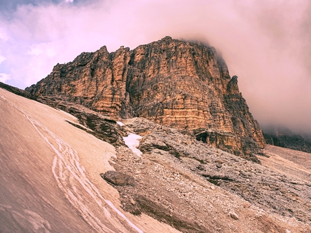 Tre Cime di Lavaredo massive, also known as  Drei Zinnen.  Beautiful surroundings in the Dolomites...
