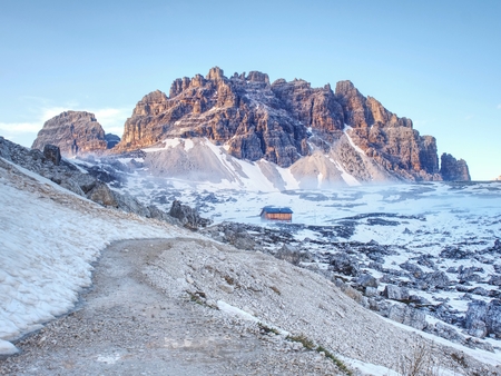Alps - popular mountains in Europe.  Ridge in early summer scenery.の写真素材
