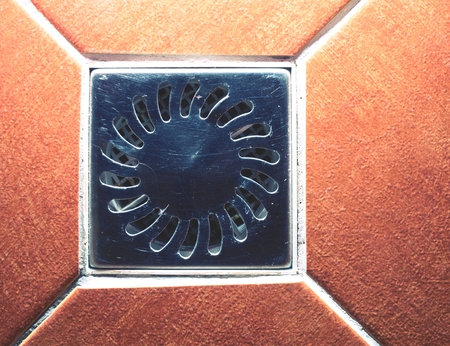 Ceramic tile wall or floor. Real colorful bathroom and wall decorated ceramic tilesの写真素材