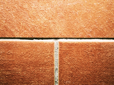 Ceramic tile wall or floor. Real colorful bathroom and wall decorated ceramic tilesの写真素材