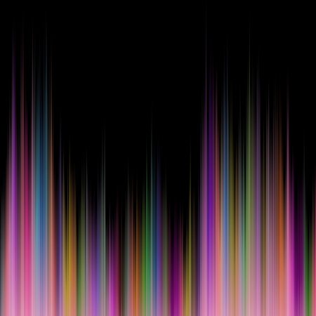 Creative illustration of rainbow glare spectrum on black. Art design gay pride colors.の写真素材