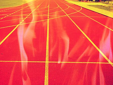Running track detail abstract background. Jogging, copy..  Abstract filter.の写真素材