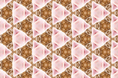 Fingers, hand palms and pink skin fragmens in Pink, brown, purple mandala, digital artwork for...