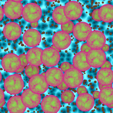Animal blood cells flowing through veins. Circulatory system search concept