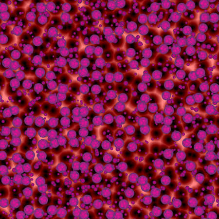 Body science bacteria, virus and Red infecting blood cells in humen body vein. Biology virus infection blood cell and immune concept 3D renderingの写真素材