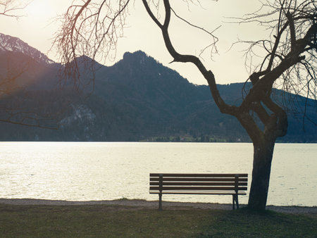 Lake Walchensee - close to mountain Herzogstand and Kochel am See - beautiful destination in...