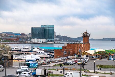 Sports embankment of Vladivostokのeditorial素材