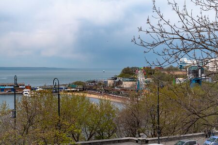 Sports embankment of Vladivostokのeditorial素材