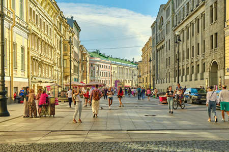 Saint-Petersburg, Russia - Jun 07, 2021: Bolshaya Morskaya Street.のeditorial素材