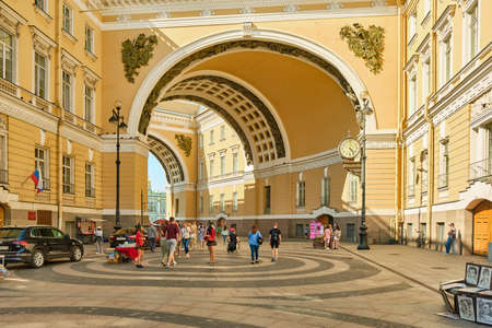 Saint-Petersburg, Russia - Jun 07, 2021: Bolshaya Morskaya Street.のeditorial素材