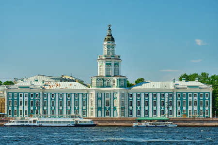 Saint-Petersburg, Russia - Jun 07, 2021: Bolshaya Neva Embankment.のeditorial素材