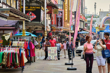 KUALA LUMPUR, MALAYSIA - Jan 01, 2025: Kuala Lumpur Indian Quarterのeditorial素材