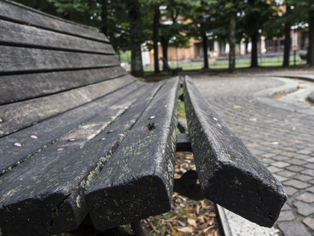 Bench at the parkの写真素材