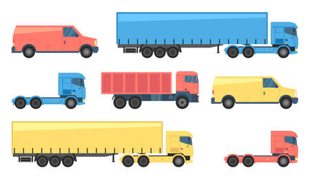 Vector set of various icons cars. Stylish retro car line icons set isolated transportのイラスト素材