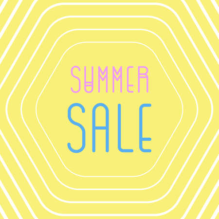 Summer sale poster, discount banners. Vector illustration.のイラスト素材