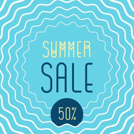 Summer sale poster, discount banners. Vector illustration.のイラスト素材
