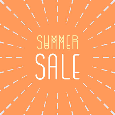 Summer sale poster, discount banners. Vector illustration.のイラスト素材