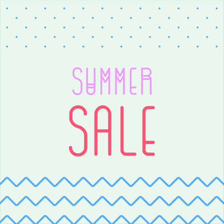 Summer sale poster, discount banners. Vector illustration.のイラスト素材