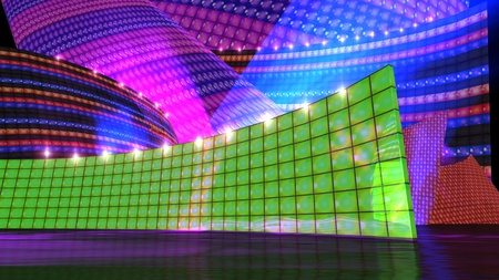 The disco stage background for virtual setの写真素材