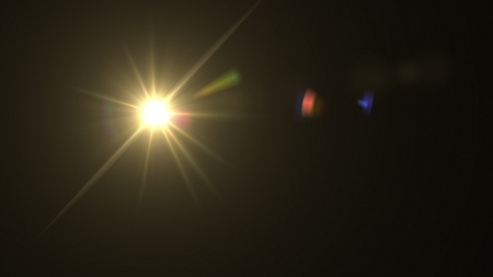 light flare special effect
