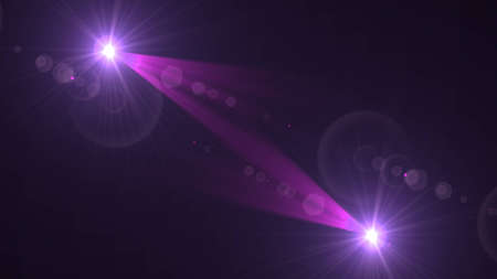 light flare special effectの写真素材