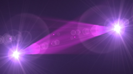 light flare special effectの写真素材
