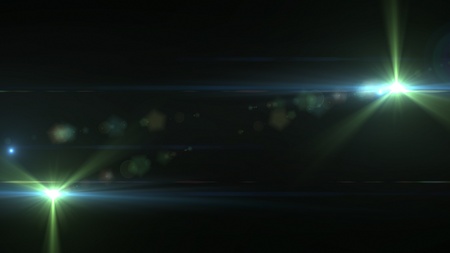 light flare special effectの写真素材
