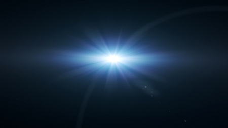 lens flare effect の写真素材