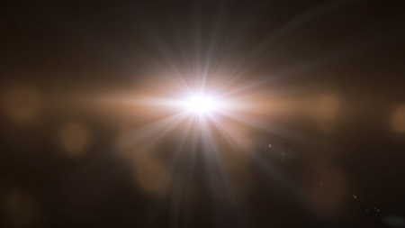 lens flare effect の写真素材