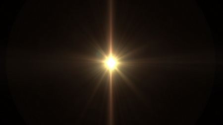 lens flare effect の写真素材