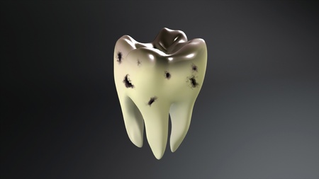  The bad of tooth for remind the tooth care concept の写真素材