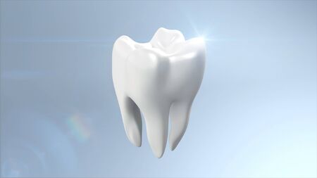  The health of white tooth for tooth care concept の写真素材