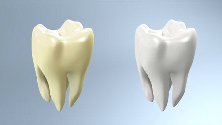  The health of tooth and bad tooth comparison for tooth care concept の写真素材