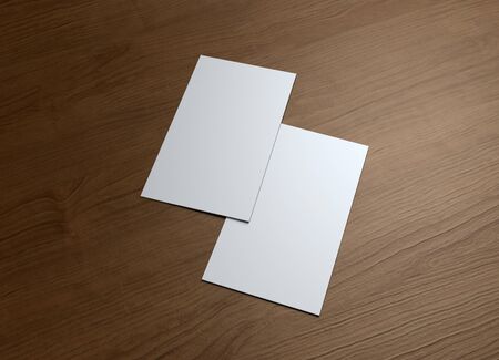 This business card presentation for promotion of Corporate identity の写真素材