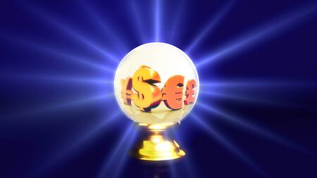 crystal ball lens flare background  Representing the mystery   fortune idea の写真素材