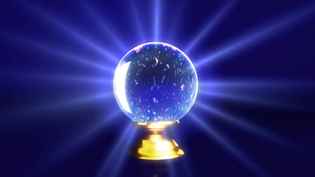 crystal ball lens flare background  Representing the mystery   fortune idea の写真素材