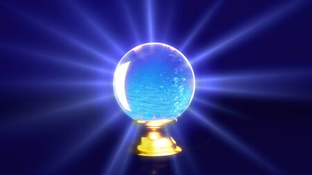 crystal ball lens flare background  Representing the mystery   fortune idea の写真素材