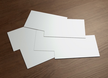 This business card presentation for promotion of Corporate identity  の写真素材