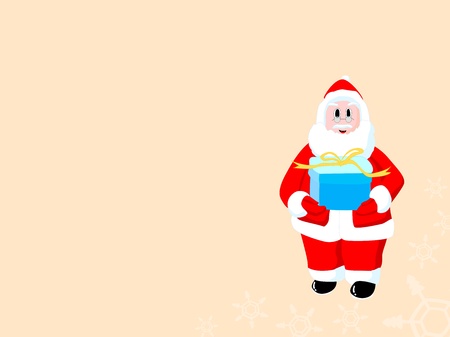 Christmas Santa Claus with color background for Xmas themeの写真素材