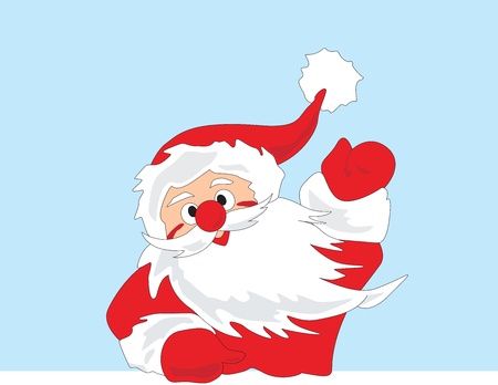 Christmas Santa Claus with color background for Xmas themeの写真素材