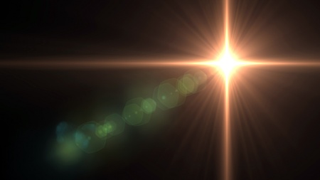 beautiful lens flare effect is simple to add on backgroundの写真素材