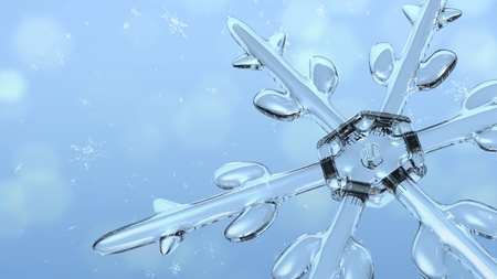 The background of snowflake for christmas theme