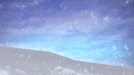 The background of snow for Christmas themeの写真素材
