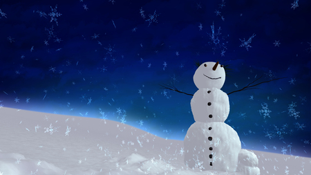 The background of snowflake falling for Christmas themeの写真素材