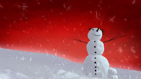 The background of snowflake falling for Christmas themeの写真素材