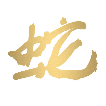 chinese calligraphy of chinese lunar new year の写真素材