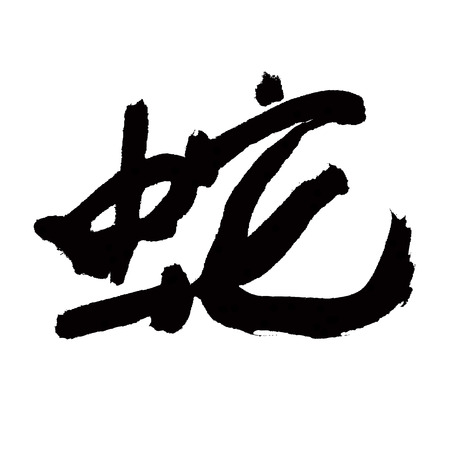 chinese calligraphy of chinese lunar new year の写真素材