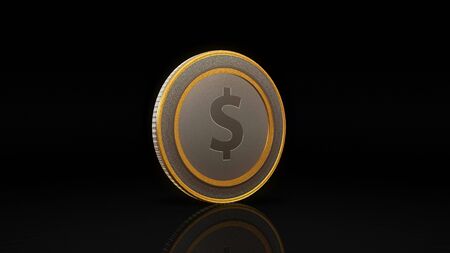 The digital currency coin of peer-to-peer for capital transactionの写真素材